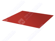 Лист с полимерным покрытием 0,4 мм ПЭ в пленке RAL3003 рубин