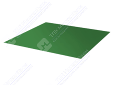 Лист с полимерным покрытием 0,4 ПЭ в пленке RAL6002 зеленый лист