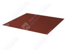 Лист с полимерным покрытием 0,4 ПЭ в пленке RAL3011 коричнево-красный