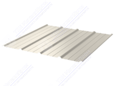 Профнастил полимер С18 0,45 1150/1190 ПЭ RAL1013 жемчужно-белый