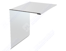 Планка торцевая 95 120 15 0,4 2м стандарт ПЭ RAL9002 серо-белый К-506