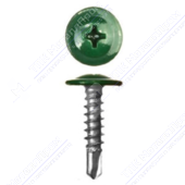 Саморез 4,2 16 CMM сверло с пресс-шайбой RAL6021 бледно-зеленый