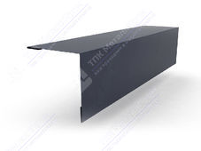 Планка угла наружный 50 50 0,5 3м стандарт Стальной бархат RAL7024 серый графит К-505