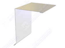 Планка ветровой доски 95 120 15 0,45 2м стандарт ПЭ RAL1014 слоновая кость К-507