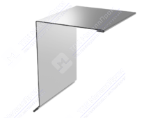 Планка ветровой доски 95 120 15 0,45 2м стандарт ПЭ RAL7024 серый графит К-507