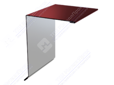 Планка ветровой доски 95 120 15 0,45 3м стандарт ПЭ RAL3009 красный оксид К-507