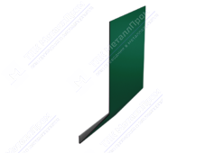 Планка карнизная 100 65 0,45 3м стандарт ПЭ RAL6005 зеленый мох К-509