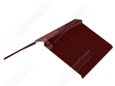 Планка конька плоского 150 150 0,45 2м стандарт ПЭ RAL3009 красный оксид К-512