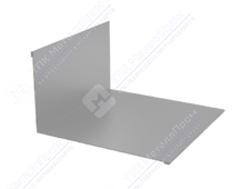 Планка примыкания верхняя 145 250 0,45 3м стандарт ПЭ RAL9002 серо-белый К-501
