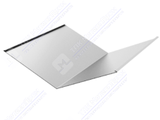 Планка ендовы нижняя 298 298 0,45 3м стандарт ПЭ RAL9002 серо-белый К-510