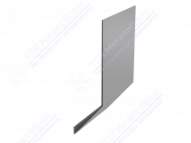 Планка карнизная 100 65 0,4 2м стандарт ПЭ RAL9002 серо-белый К-509