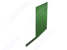 Планка карнизная 100 65 0,4 2м стандарт ПЭ RAL6002 зеленый лист К-509