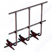 Ограждение кровельное BORGE 120см 3м RAL8017 шоколад